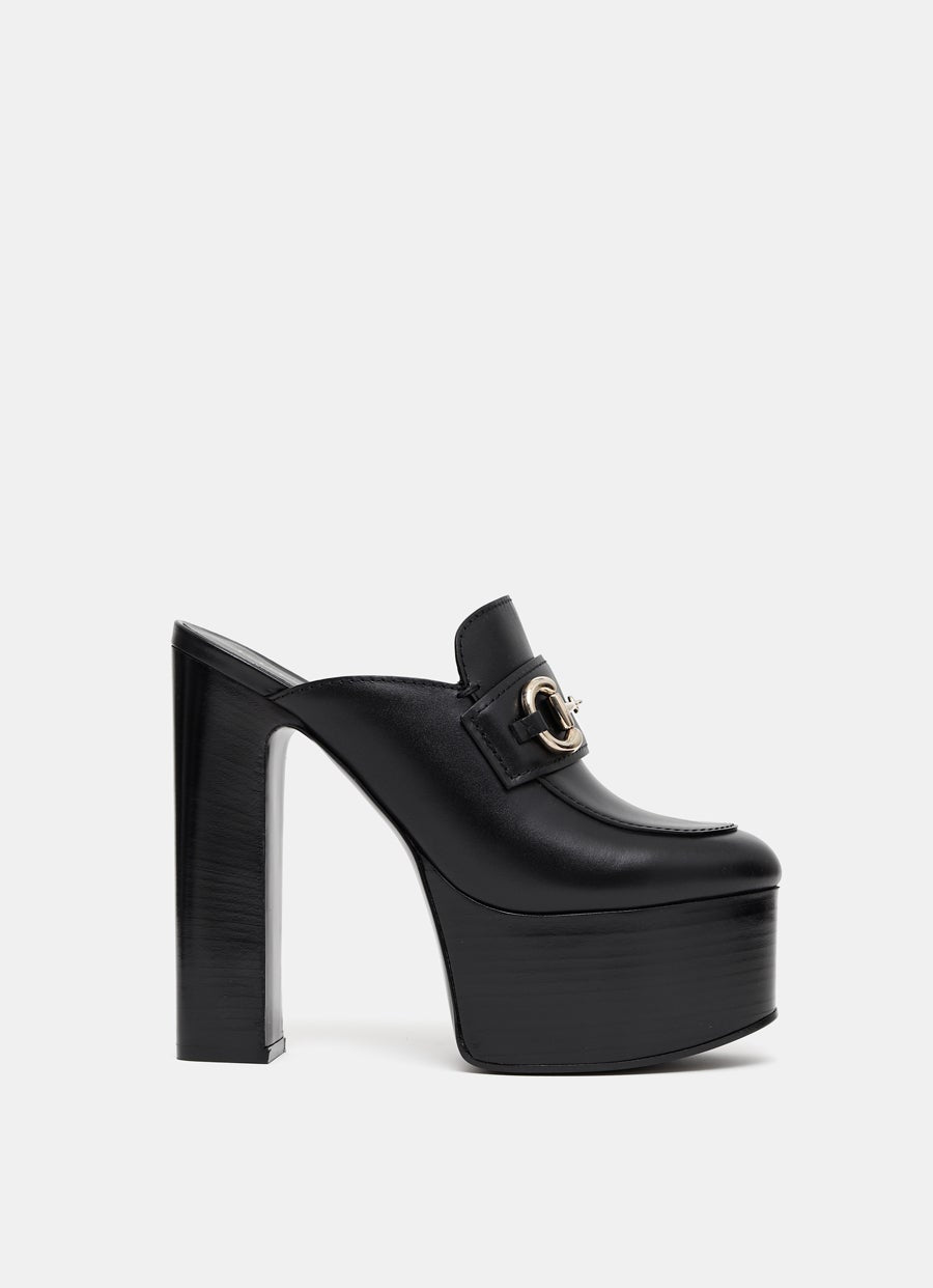 Mule con plataforma y Horsebit para mujer