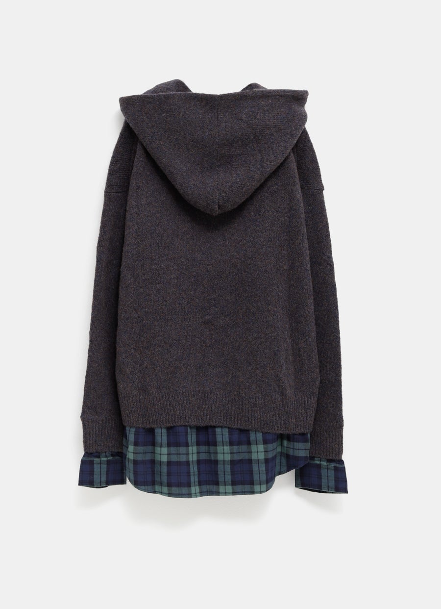 Sudadera de lana con capucha