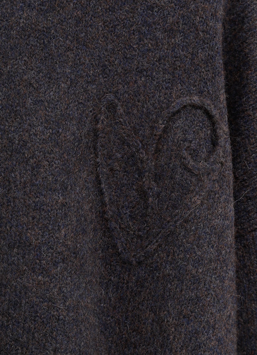 Sudadera de lana con capucha