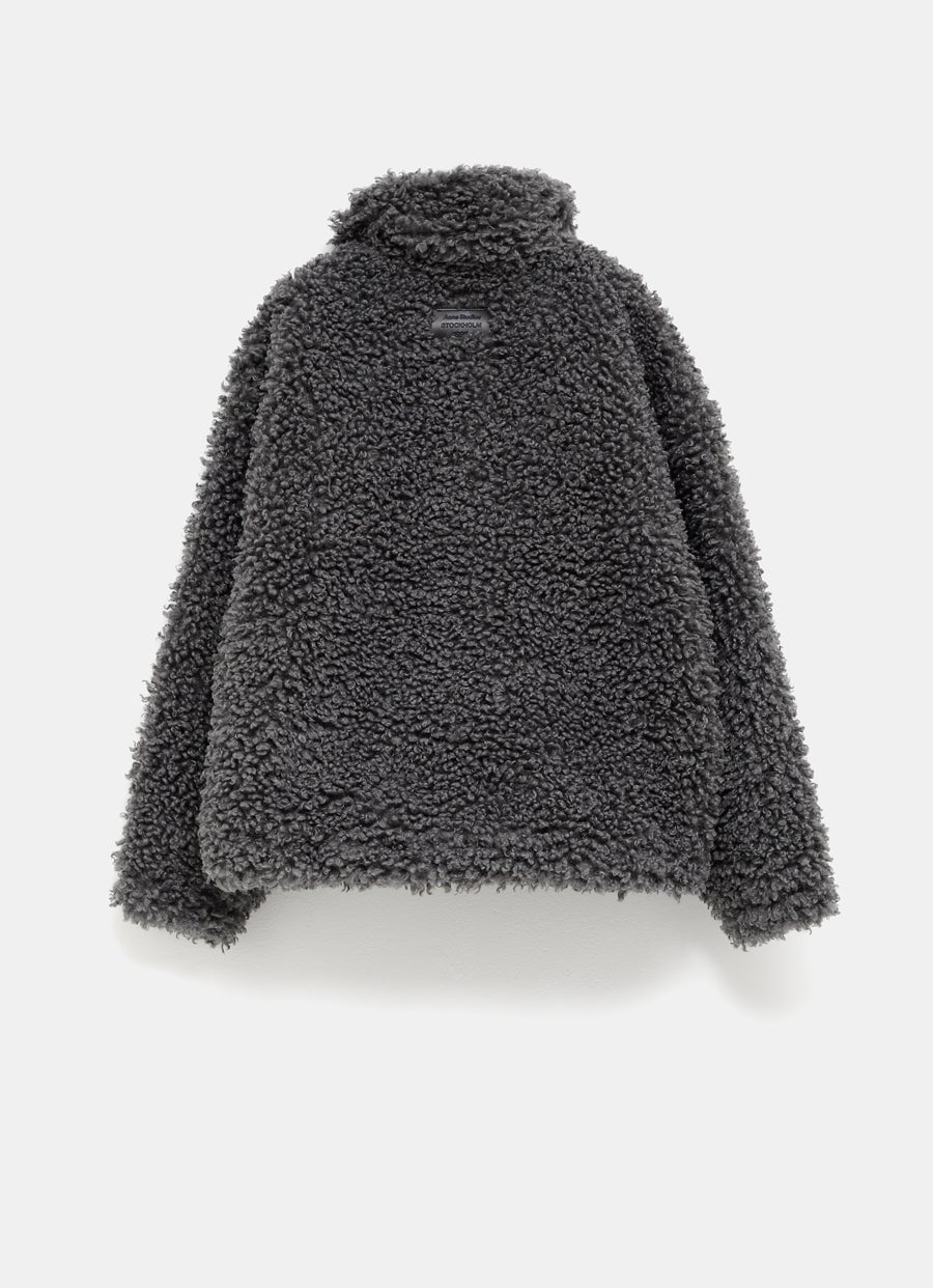 Chaqueta bomber de pelo sintético