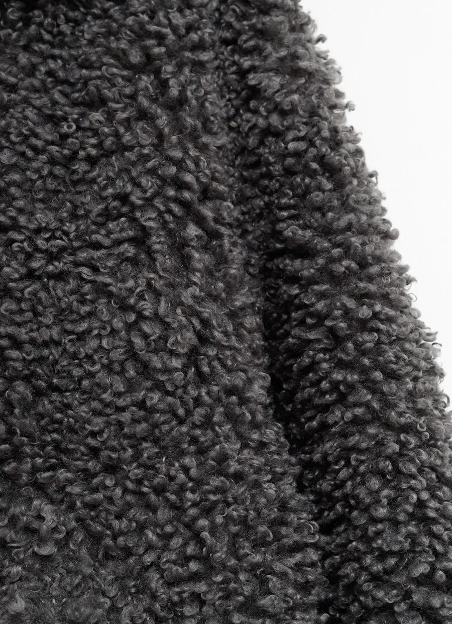 Chaqueta bomber de pelo sintético