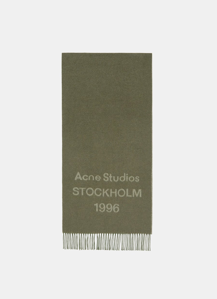 Bufanda ancha con logo