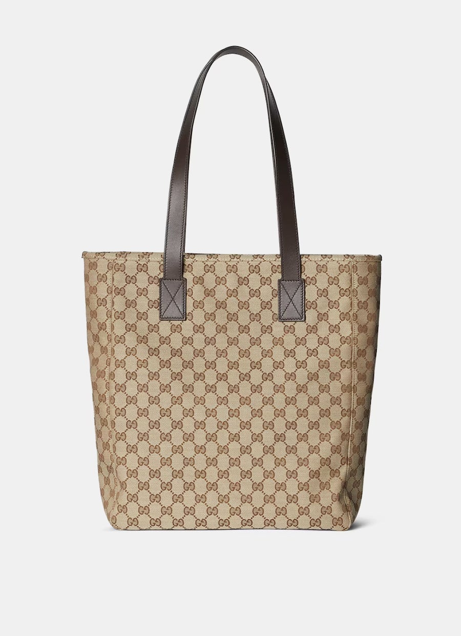 Bolso tote grande de lona GG