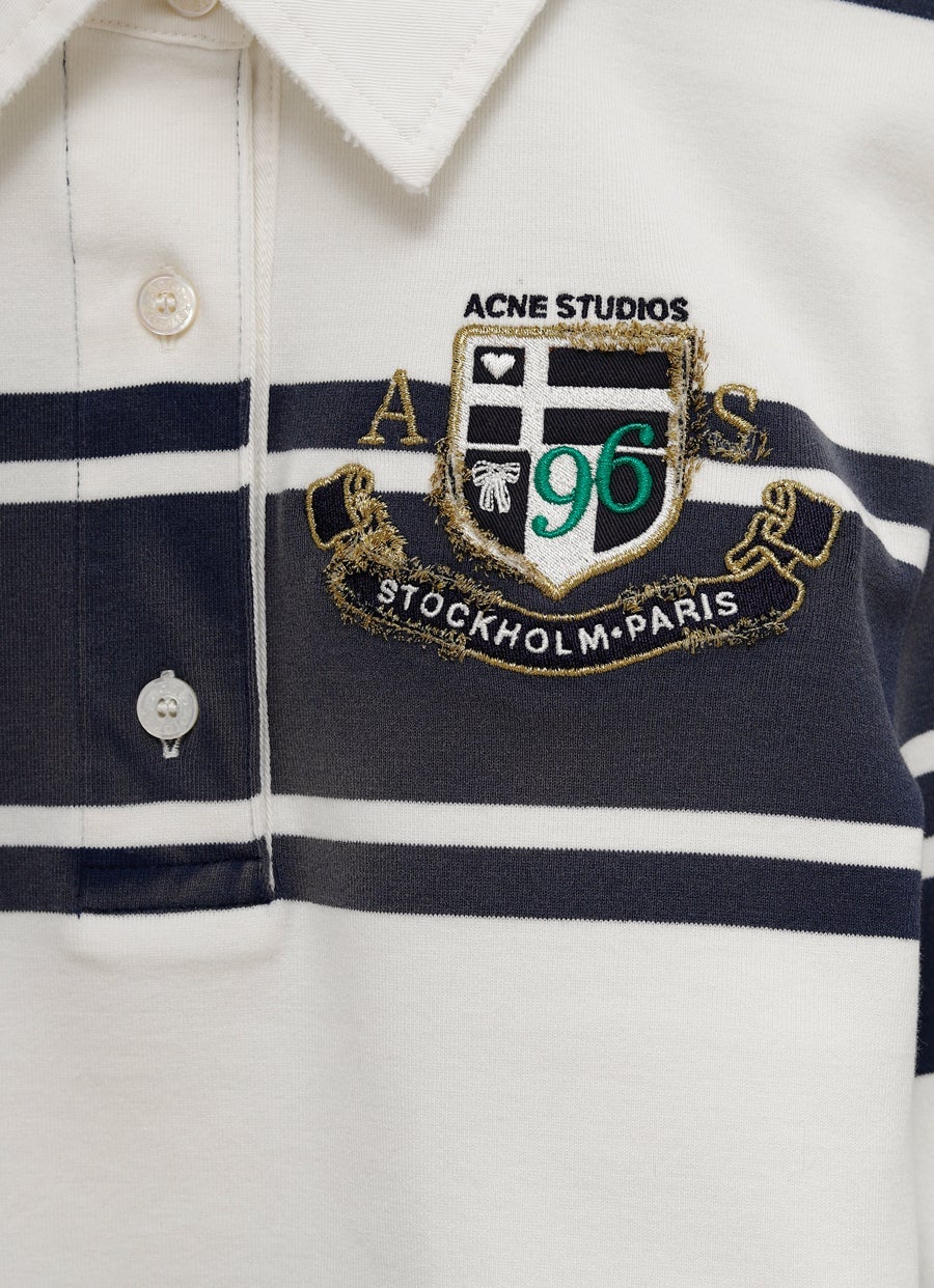 Polo de manga larga cropped