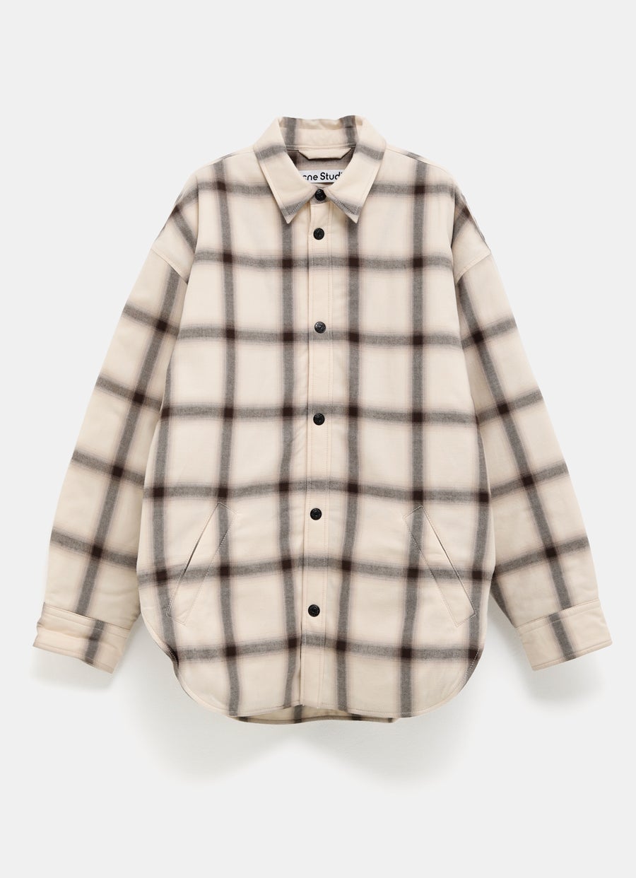 Sobrecamisa de franela para hombre