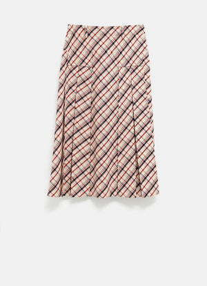 Falda de cuadros de Prada