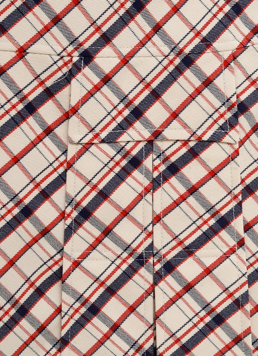 Falda de cuadros de Prada