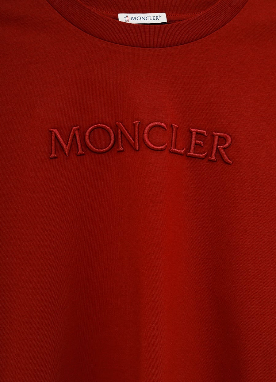 Camiseta con logo a tono bordado para mujer