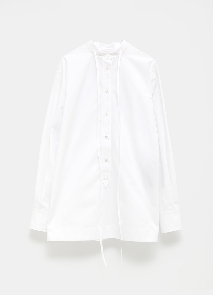 Camisa de popelina con bordado