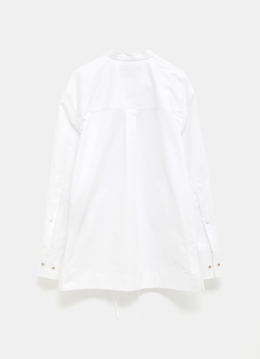 Camisa de popelina con bordado