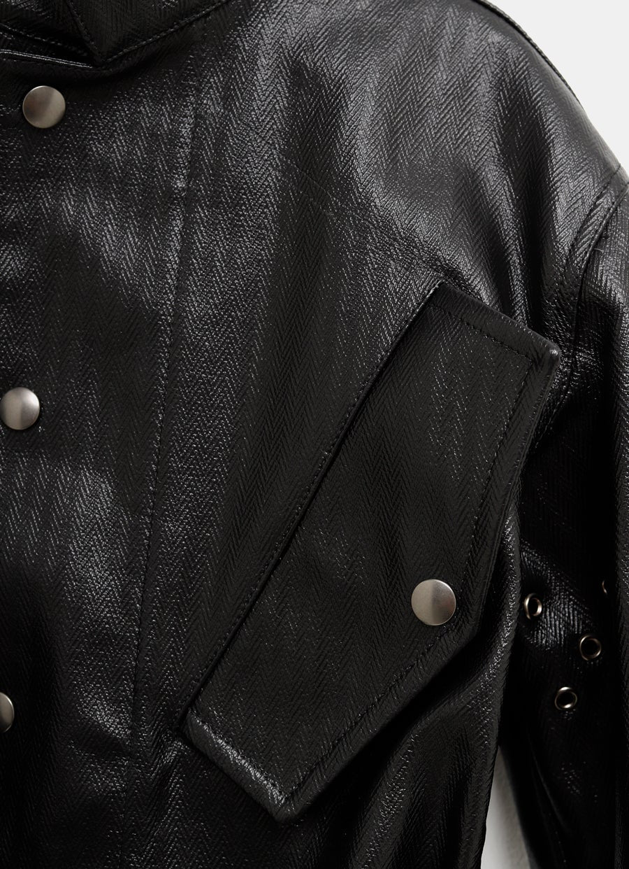 Chaqueta con cinturón para mujer