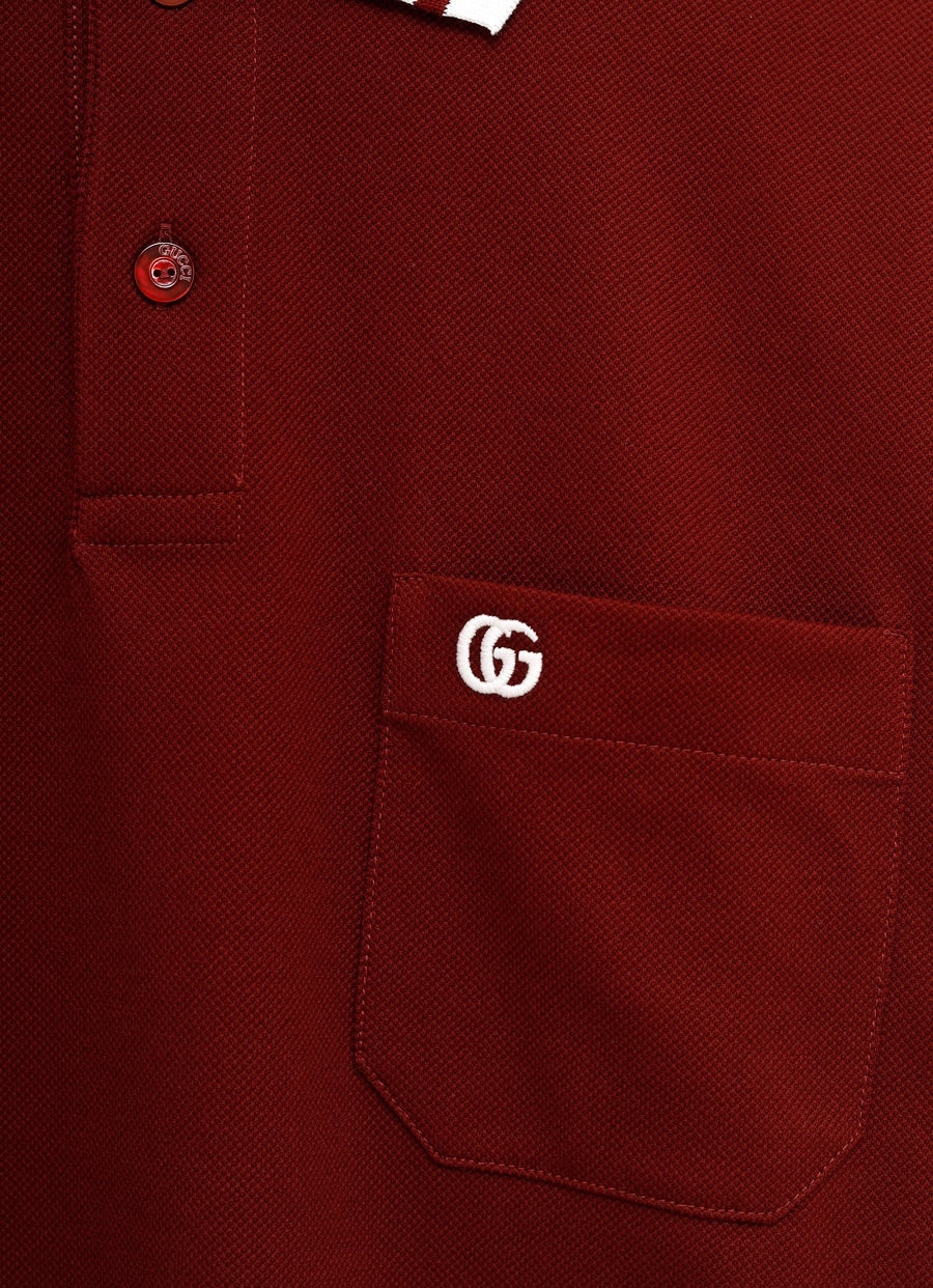 Polo piqué de algodón GG para hombre