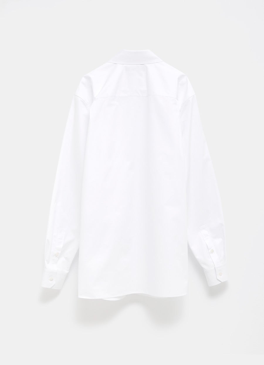 Camisa de popelina con bordado para hombre