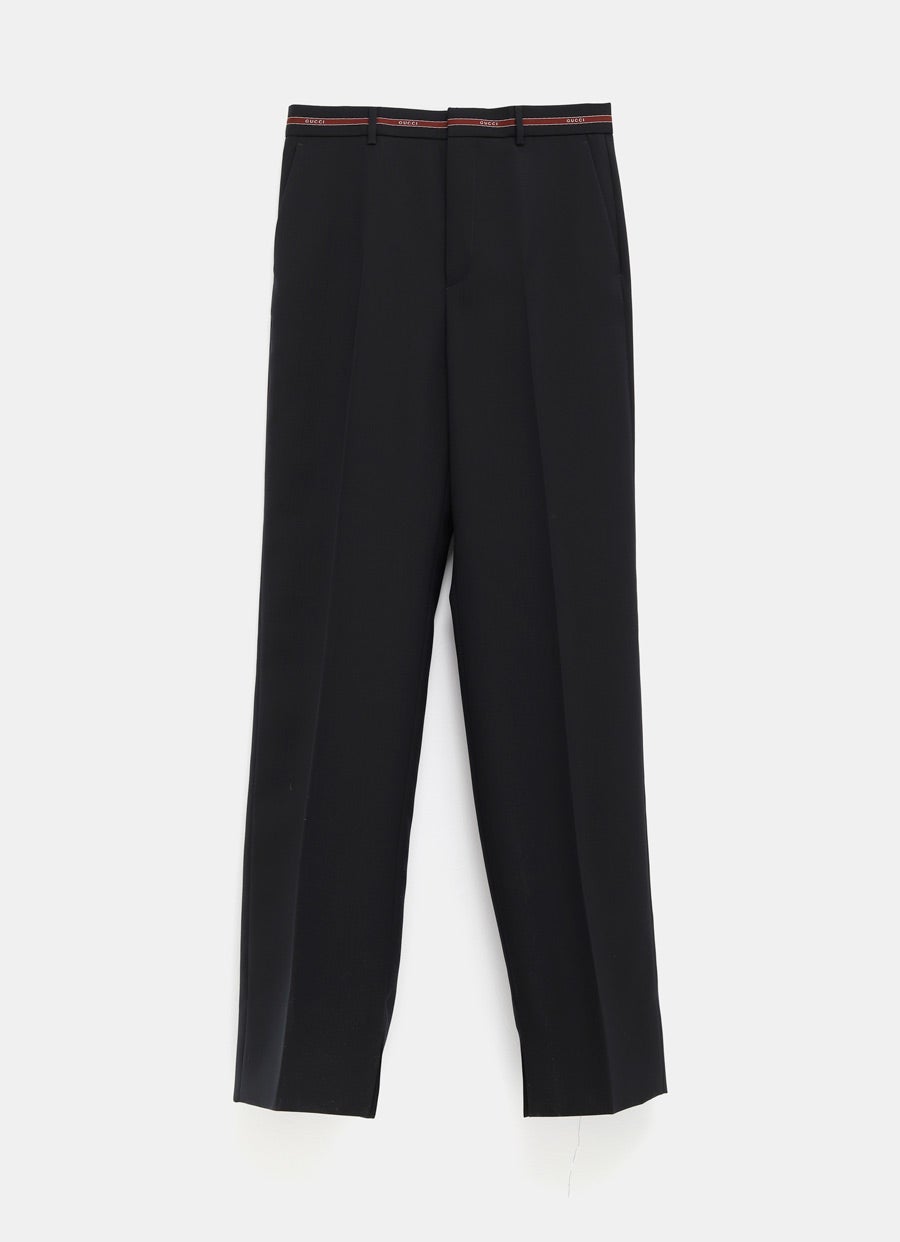 Pantalón de lana con detalle de selvedge para hombre