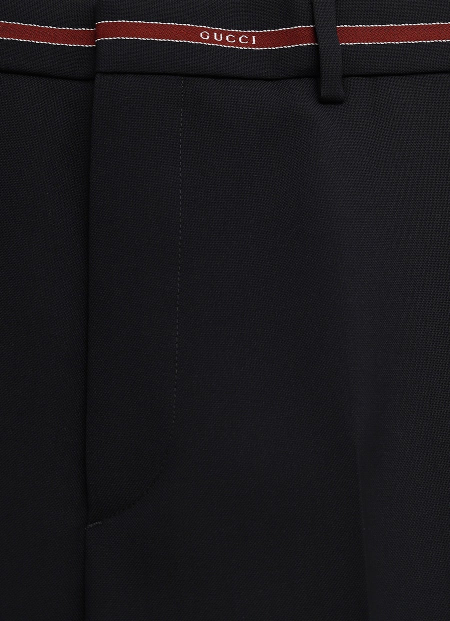 Pantalón de lana con detalle de selvedge para hombre