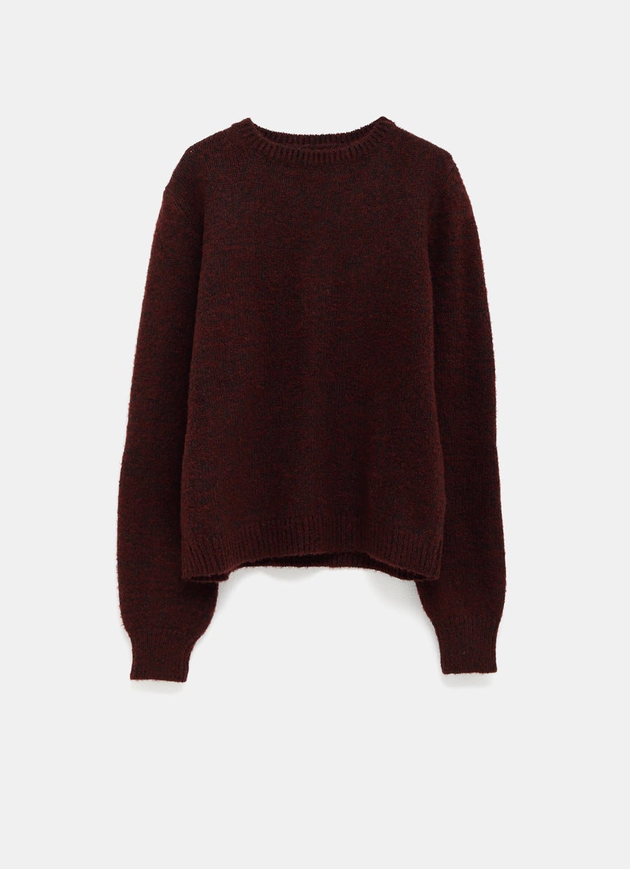 Jersey de punto y cuello redondo