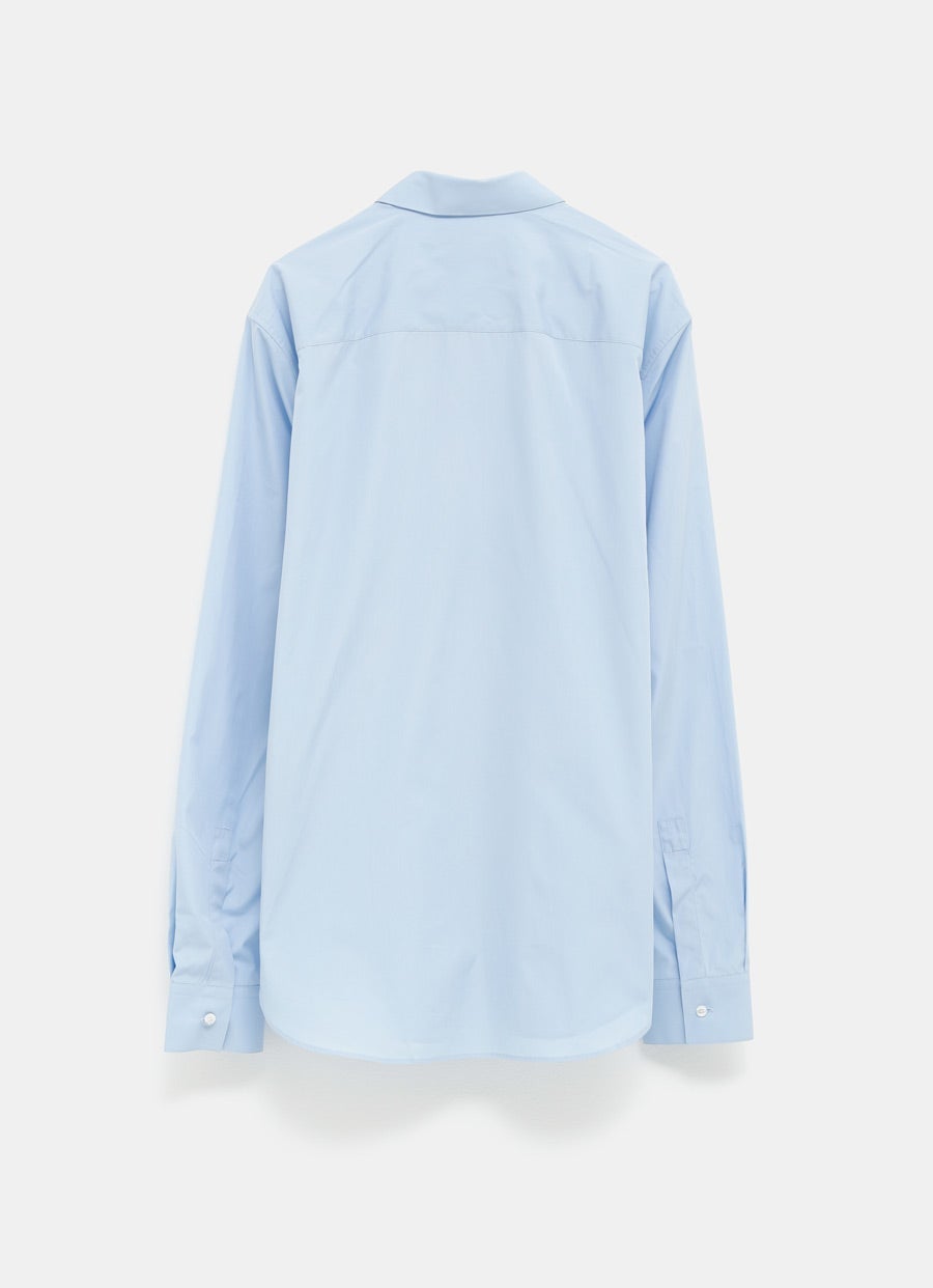 Camisa de popelina con bordado para hombre