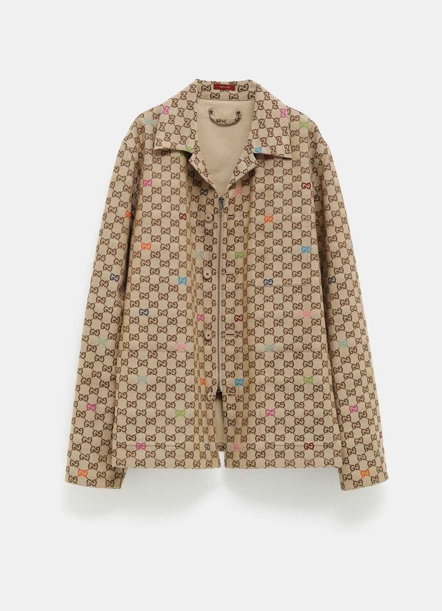 Chaqueta de lona GG para hombre