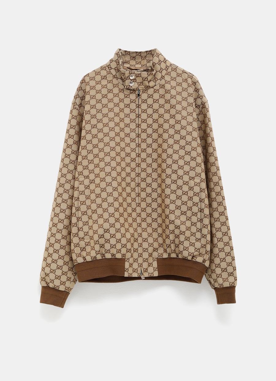 Chaqueta bomber de lona GG para hombre