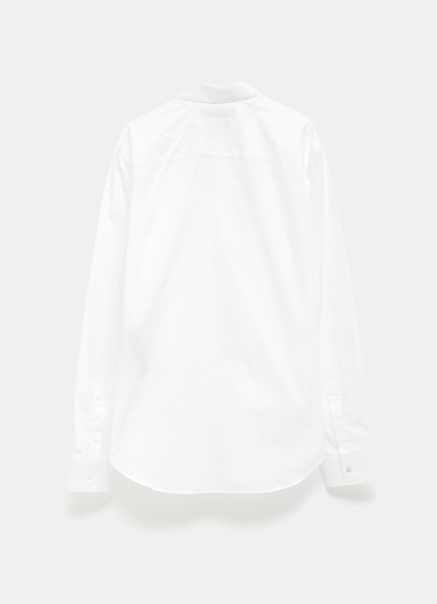 Camisa de popelina con bordado para hombre