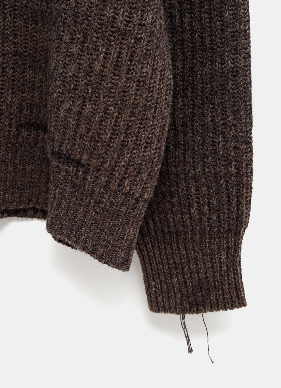 Jersey de cuello alto con cremallera para hombre