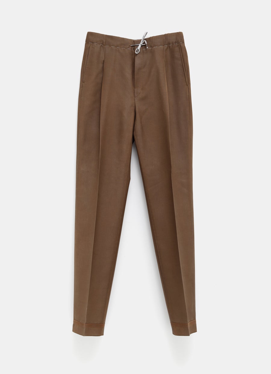 Pantalón de mohair y lana para hombre