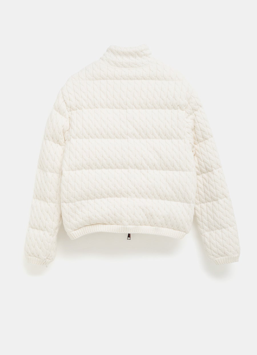 Cárdigan tricot con cremallera para mujer