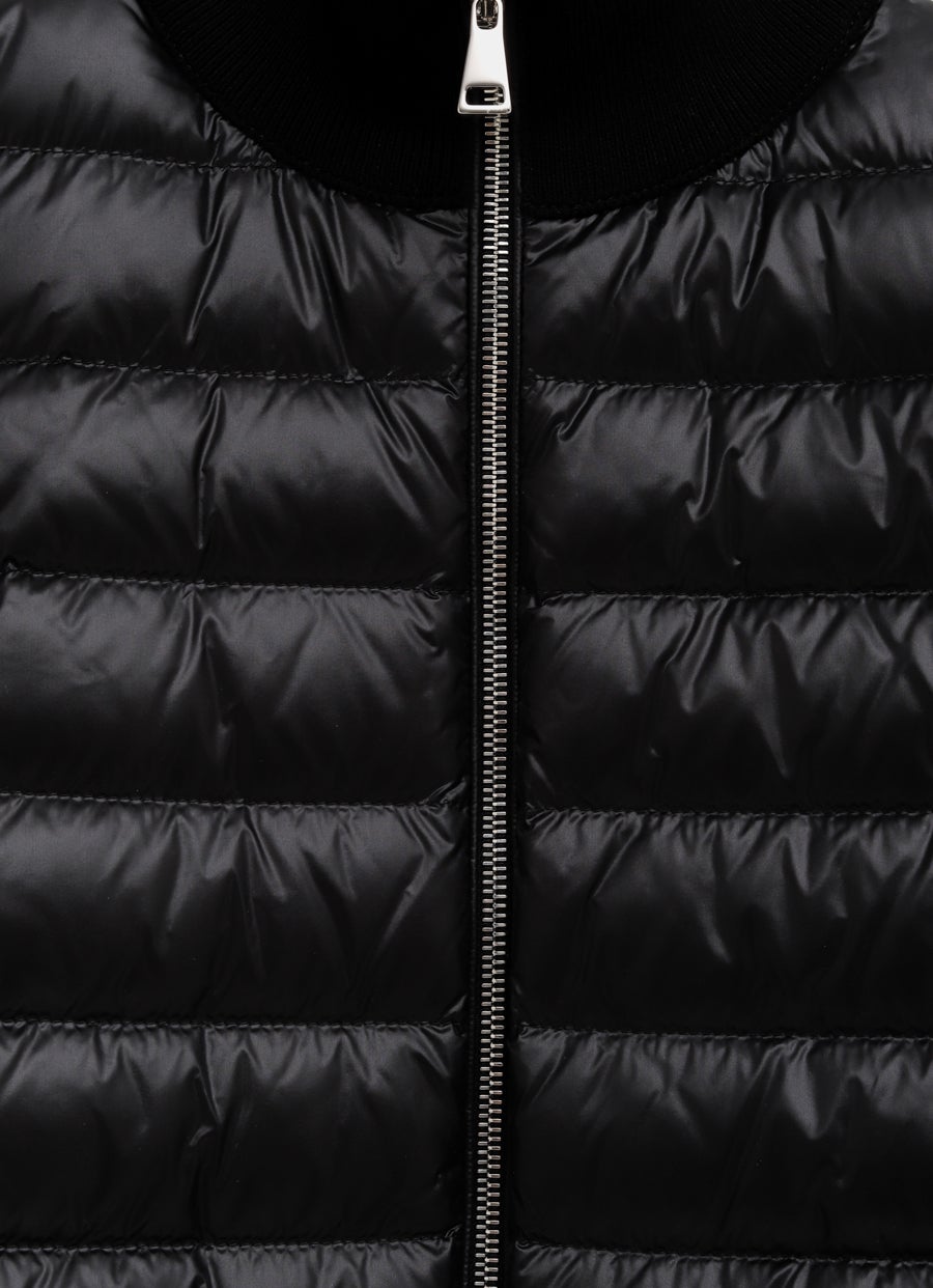 Cárdigan de lana acolchado para mujer