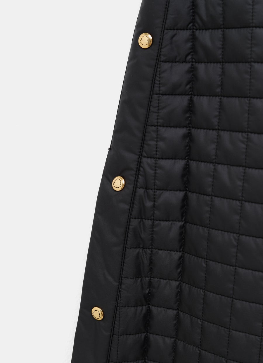 Falda midi acolchada