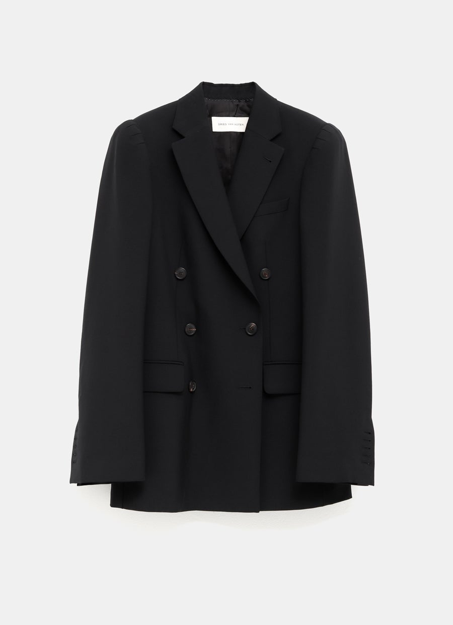 Chaqueta cruzada de lana