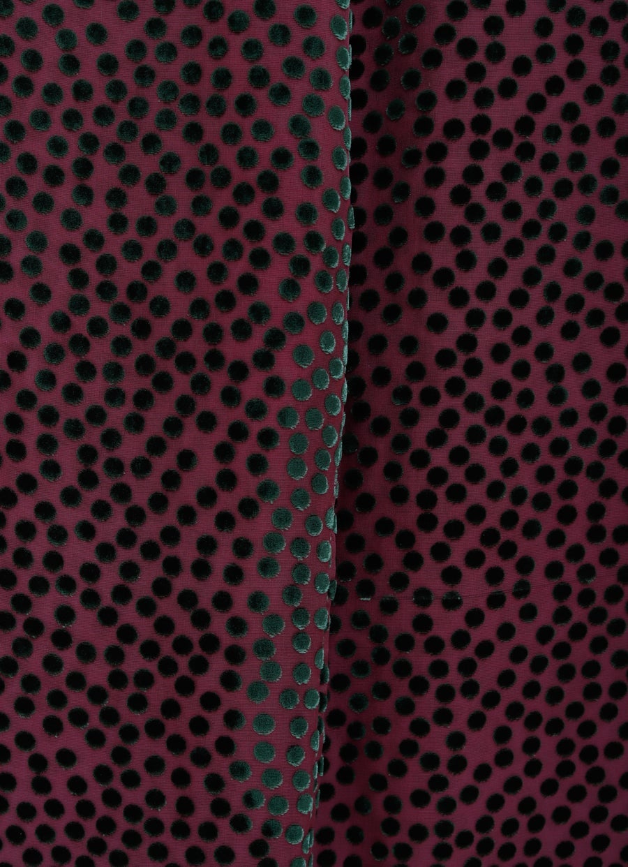 Pantalón con lunares de terciopelo