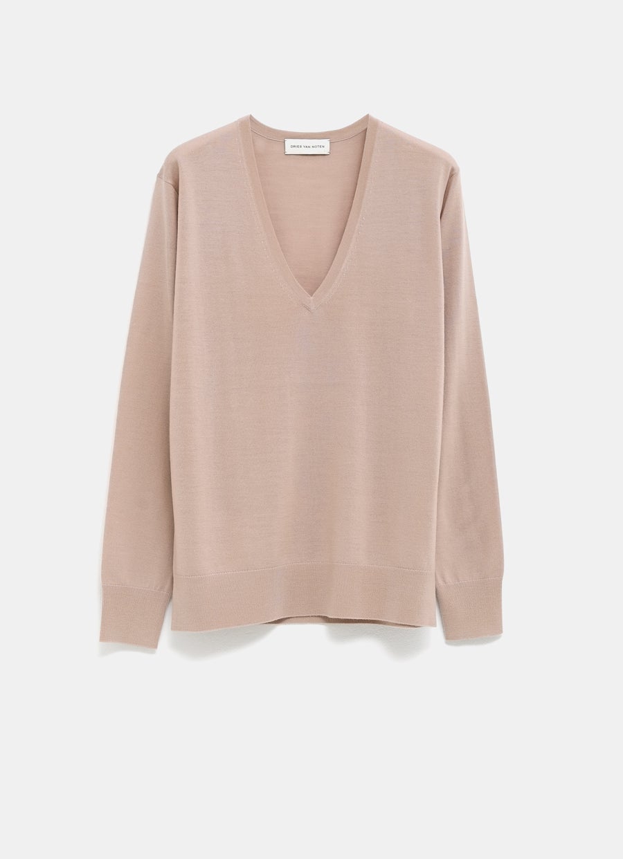 Jersey con cuello de pico