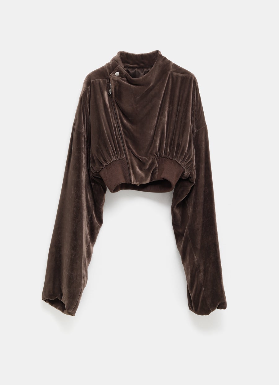 Chaqueta bomber de terciopelo