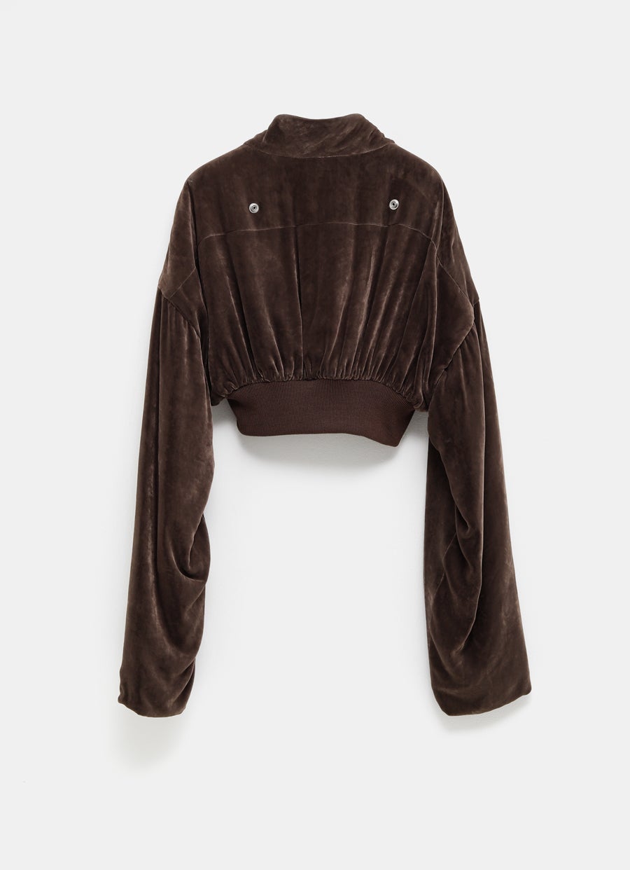 Chaqueta bomber de terciopelo