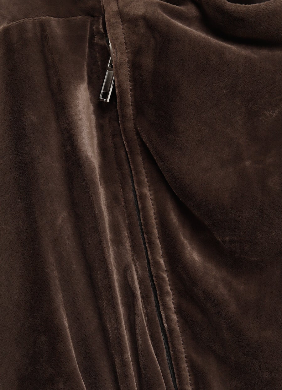 Chaqueta bomber de terciopelo