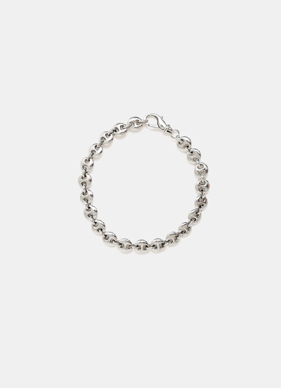 Pulsera de eslabones circulares pequeños