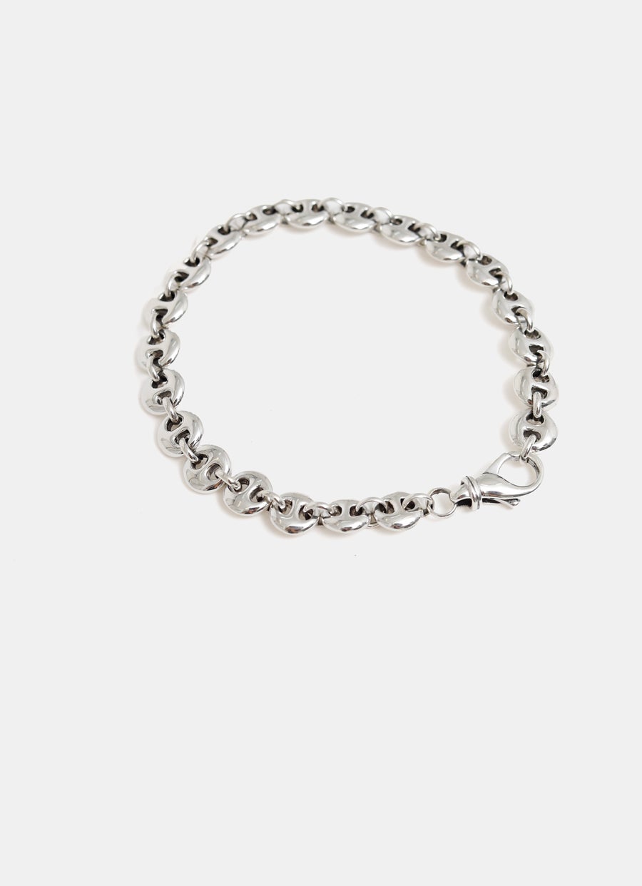 Pulsera de eslabones circulares pequeños