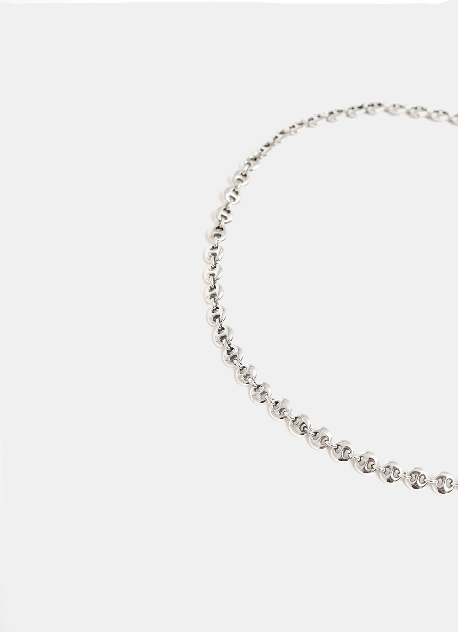 Collar de eslabones circulares pequeños