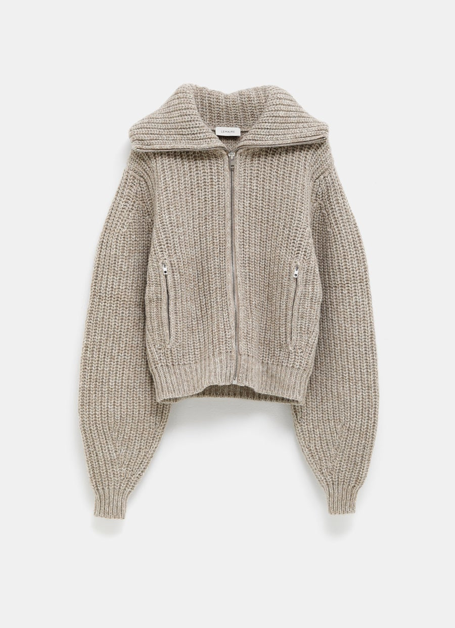 Cárdigan con cremallera