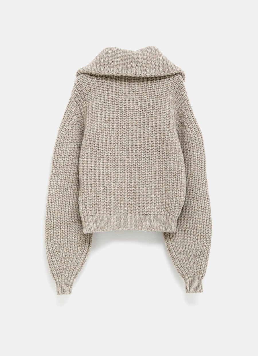 Cárdigan con cremallera