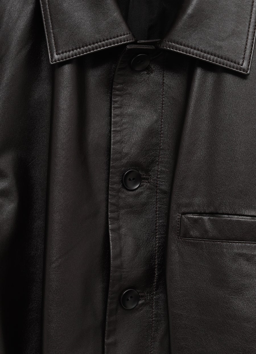 Chaqueta de piel suave