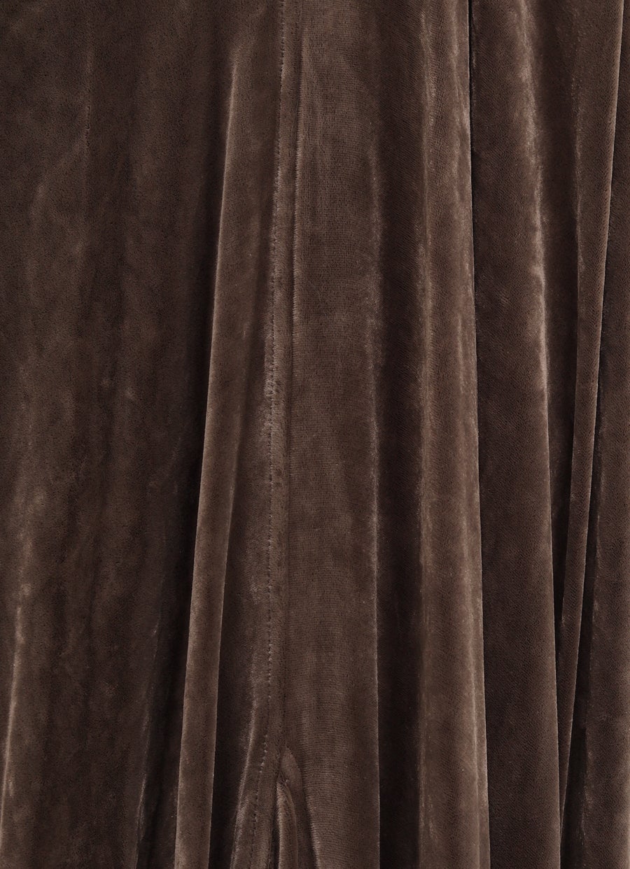 Vestido maxi de terciopelo