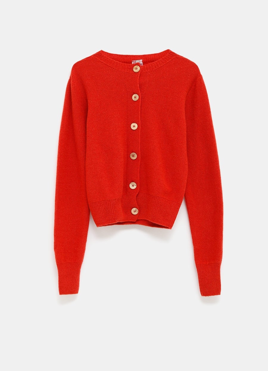 Cárdigan en punto revés