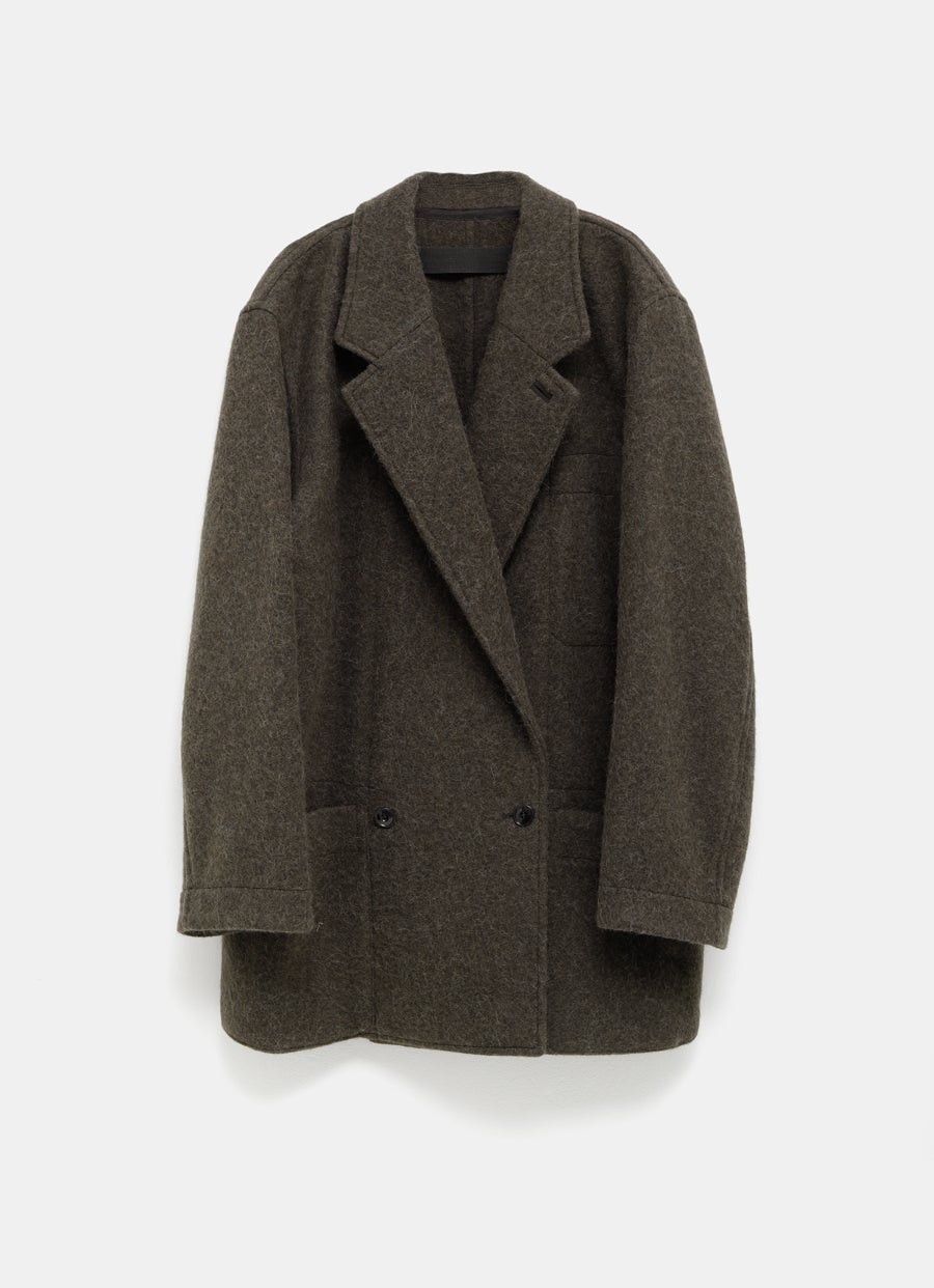 Chaqueta de fieltro de lana para hombre