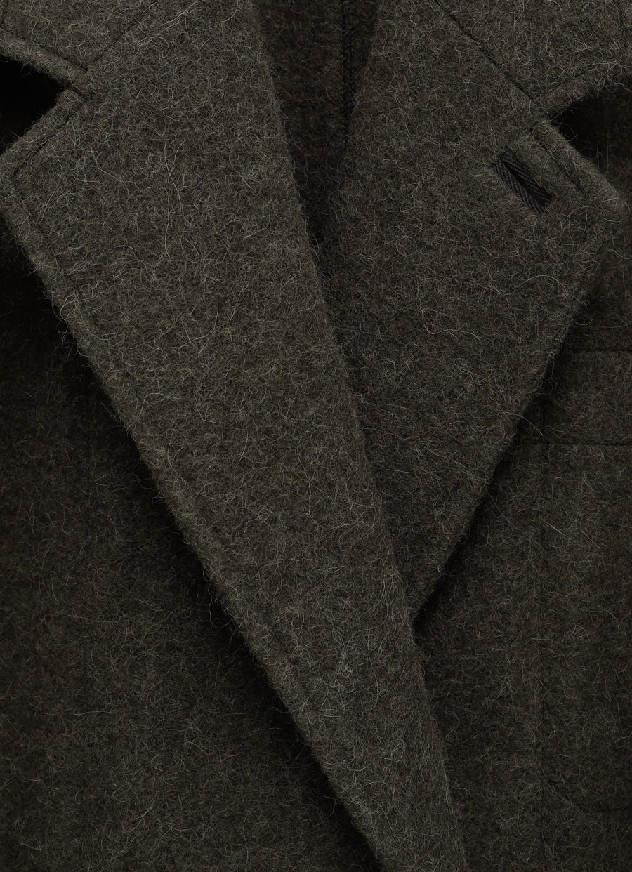 Chaqueta de fieltro de lana para hombre