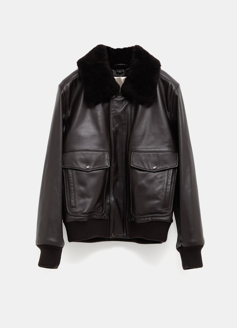 Chaqueta de piel para hombre