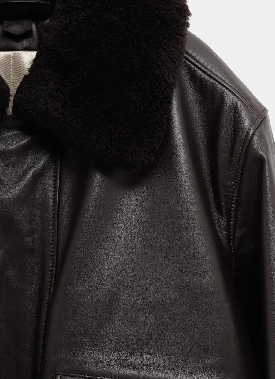 Chaqueta de piel para hombre