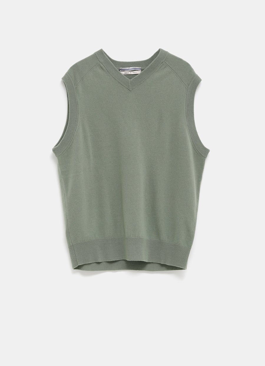 Chaleco oversize de franela