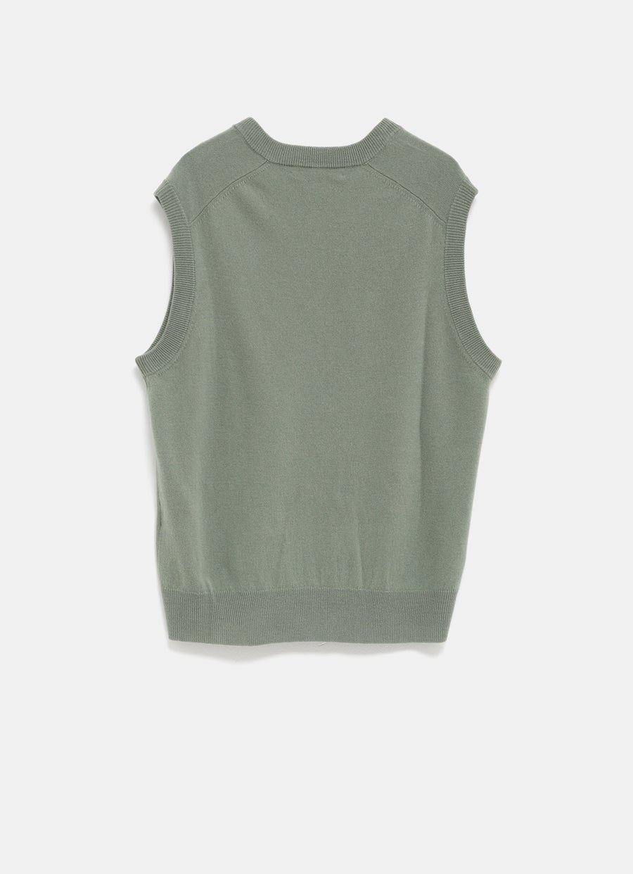 Chaleco oversize de franela