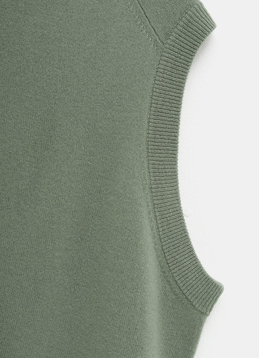 Chaleco oversize de franela